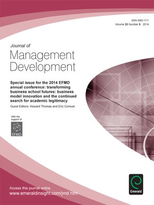 cover image of Journal of Management Development, Volume 33, Issue 5